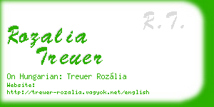 rozalia treuer business card