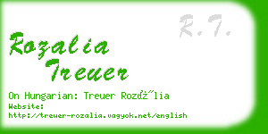 rozalia treuer business card